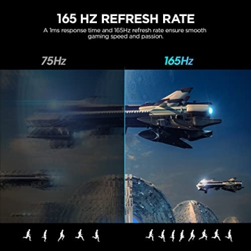 KOORUI 24 Inch Curved 165Hz Gaming Monitor FHD