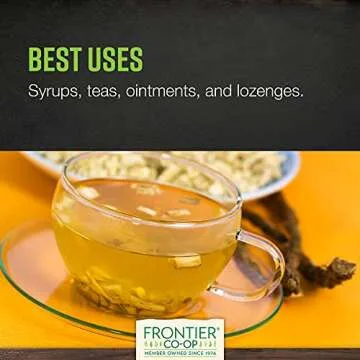 Frontier Co-op Organic Marshmallow Root Herb, Cut & Sifted, 1lb Bulk Bag – Perfect for Marshmallow Root Tea, Marshmallow Root Powder, Capsules & More