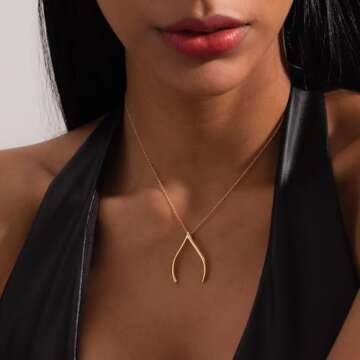 Wishbone Ring Holder Necklace Sterling Silver,Ring Keeper Necklace for Women, Engagement Ring Holdin...