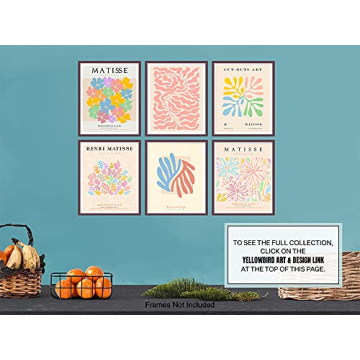 Stunning Matisse Wall Art - 8x10 Abstract Prints Set