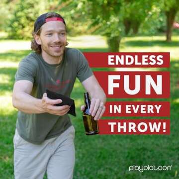 Play Platoon Weather Resistant Cornhole Bags - Set of 8 Regulation Size - Mr & Mrs Wedding Theme - Durable Duck Cloth for Tossing Game, Includes Tote Bag