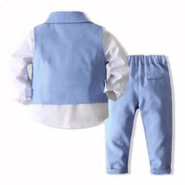 Kimocat Baby Boys Bowtie Suit for Special Occasions