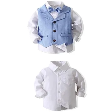 Kimocat Baby Boys Bowtie Suit for Special Occasions