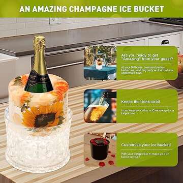 Stylish Ice Bucket Mold for Personalized Drink Chilling