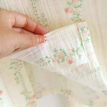 Vhitler Linen Set Coquette Womens Pajamas Set Summer Lounge Sets for Women Old Money Aesthetic (Floral02,S,Small)