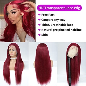 Gorgeous Xeparlo 99J Burgundy Lace Front Wig for All