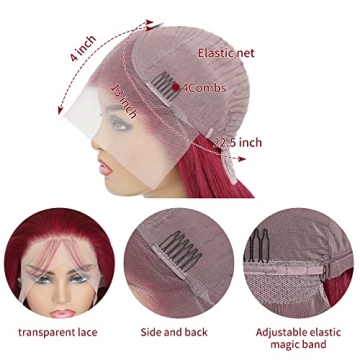 Gorgeous Xeparlo 99J Burgundy Lace Front Wig for All