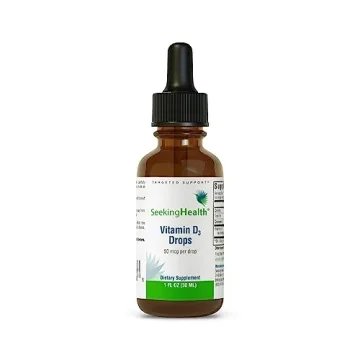 Seeking Health Vitamin D Drops - Immune Support & Bone Health Supplement - 1 oz, 900 Servings