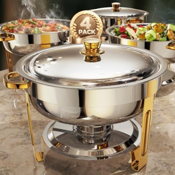 Elegant Stainless Steel Chafing Dishes Set for Buffets