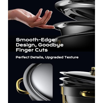 Elegant Stainless Steel Chafing Dishes Set for Buffets