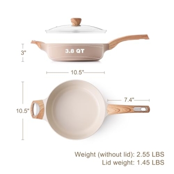 Sensarte Ceramic Nonstick Frying Pan Skillet 10.5 Inch