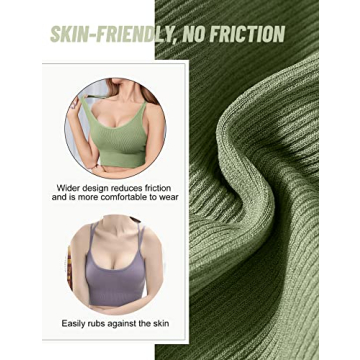 KLVEE Women's Criss Cross Back Sports Bras - 3 Pack