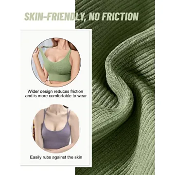 KLVEE Women's Criss Cross Back Sports Bras - 3 Pack