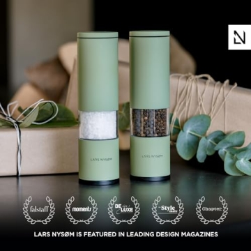 LARS NYSØM Salt & Pepper Grinder Set for Modern Kitchens