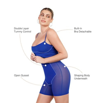 Popilush Bodycon Midi Shapewear Dress for Summer