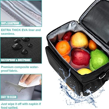 Tiblue Insulated Lunch Bag - Leakproof & Spacious Cooler Bag