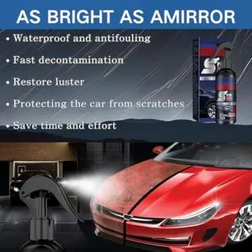2pcs New Multi-Functional Coating Renewal Agent, 3 in 1 Ceramic Car Coating Spray,High Protection 3 in 1 Spray,Nano Car Scratch Repair Spray, Fast-Acting Coating Spray, Nanotechnology