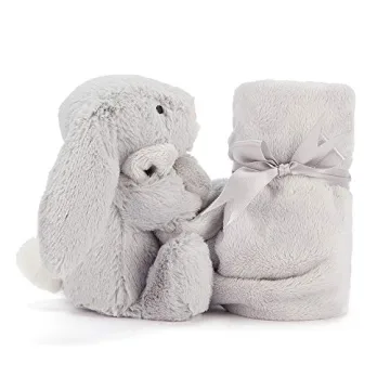 Jellycat Bashful Grey Bunny Soother for Babies