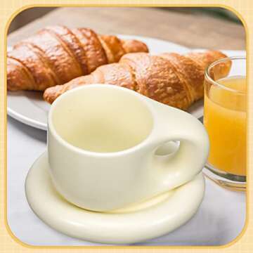 Chubby Funny Coffee Mugs Set for Home & Office