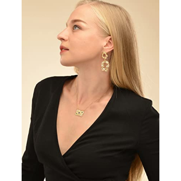 DAZLIME Heart Choker Necklace for Women and Teens