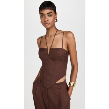 Lioness Del Gato Corset - Chocolate Brown Stylish Look