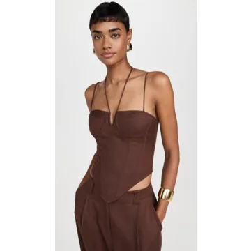 Lioness Del Gato Corset - Chocolate Brown Stylish Look