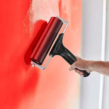 sansheng 2 Pack Brayer Roller 4 and 2.2 Inch for Printmaking