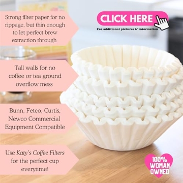 Katy's Extra Large Coffee Filters for Bunn Machines - Premium Quality