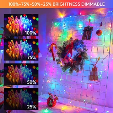 Shinymolly Color Changing Christmas Lights for Indoor Outdoor