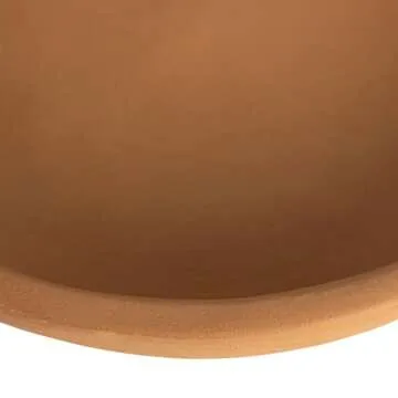 Creative Co-Op Large Orange Terracotta Bowl for Serving and Decor