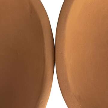 Creative Co-Op Large Orange Terracotta Bowl for Serving and Decor