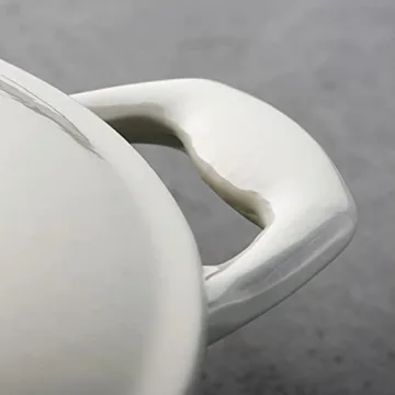 Tramontina Enameled Cast Iron Dutch Oven Pot with Lid, Round 5.5-quart, Latte with Gold Knob