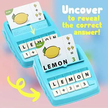 OleOletOy Alphabet Letters Flash Cards Learning Toy, Matching & Spelling Game, Sight Words Flash Cards Kindergarten Montessori Toys, Fun Reading Games for Kids, Toddlers, Boys or Girls