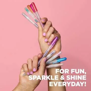 SAKURA Gelly Roll Retractable Gel Pens Colored - Metallic Gel Pens - Medium Point Ink Pen for Journaling, Art, or Drawing - Gel Pens with Assorted Colored Ink - 10 Pens