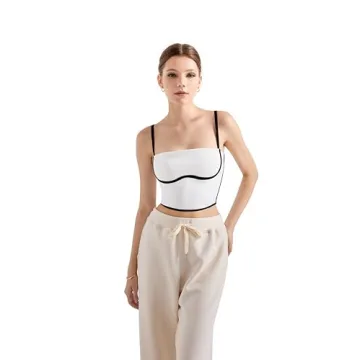 SUUKSESS Women Square Neck Longline Sports Bra - White