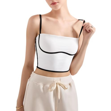 SUUKSESS Women Square Neck Longline Sports Bra - White