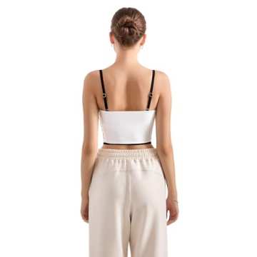 SUUKSESS Women Square Neck Longline Sports Bra - White