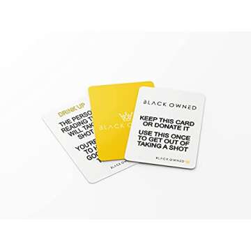 Black Owned - Party Starter Drinking Card Game - Great for African American Birthday - Bachelor - Bachelorette Girls Night Games for Adults Products for All Holiday Get Togethers