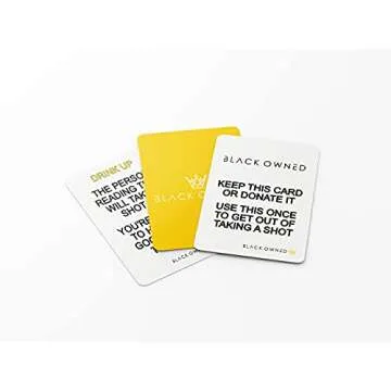 Black Owned - Party Starter Drinking Card Game - Great for African American Birthday - Bachelor - Bachelorette Girls Night Games for Adults Products for All Holiday Get Togethers