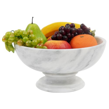 Radicaln Marble Fruit Bowl – Handmade 10" Elegant Kitchen Dish