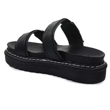 CLOUDAIR Womens Platform Sandal - Cooper Open Toe Slides Sandals for All Your Fashion Needs - Summer Casual Slip-on Platform Sandals for Indoor & Outdoor - Cushioned Thick Sole