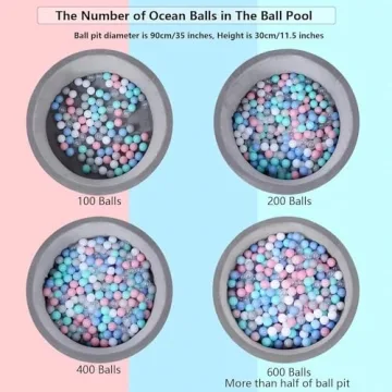 MoonxHome 100 Pack Crush Proof Ball Pit Balls for Toddlers