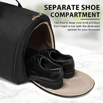 Coolife Convertible Hanging Garment Bag for Travel