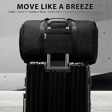 Coolife Convertible Hanging Garment Bag for Travel