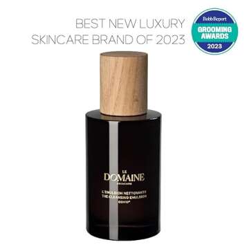 Beau Domaine Brad's Complete Skincare Routine | Luxury Face Cleanser, Serum and Cream | Natural Anti...