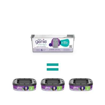 Litter Genie Easy Roll Refill Bags (1-Pack) | Includes a 6-month long lasting roll of 24 Bags | Ultimate Odor Control Cat Litter Bags