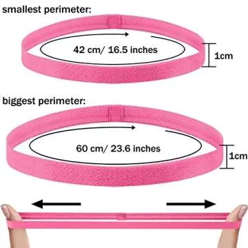 Duufin 20 Pieces Elastic Sport Headbands for Women and Girls - Non Slip Grip Headbands in 20 Colors ...