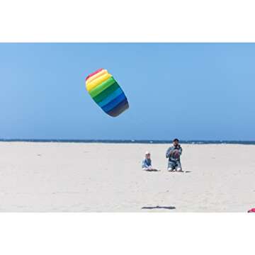 HQ Kites Symphony Beach III 51in (1.3m) Dual Line Parachute Stunt Foil Sport Kite Ready to Fly Outdo...