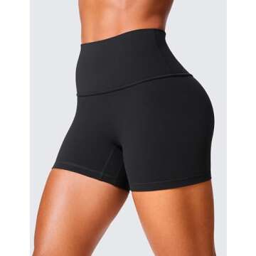 CRZ YOGA Womens Butterlift High Waist Scrunch Butt Biker Shorts - Ultimate Comfort!