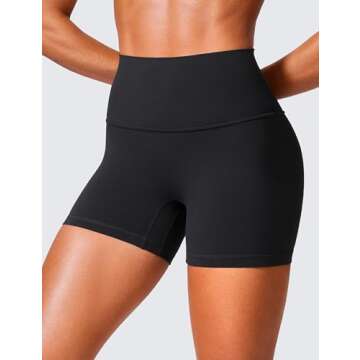 CRZ YOGA Womens Butterlift High Waist Biker Shorts